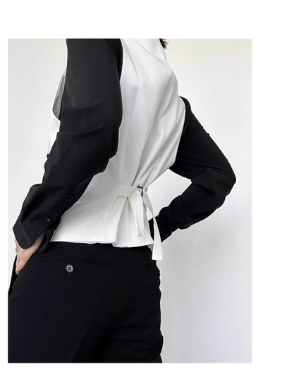 Chaleco de Traje para Mujer Blanco Entallado - Elegancia Sofisticada - Image 11