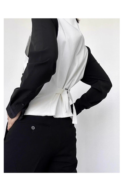 Chaleco de Traje para Mujer Blanco Entallado - Elegancia Sofisticada - Image 11