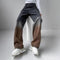 Jeans Rectos de Cintura Alta con Degradado y Corte Holgado