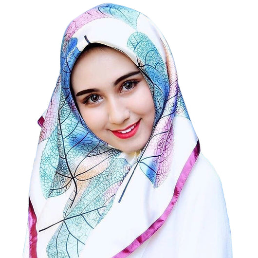 Pañuelo Cuadrado Grande de Seda Simulada - Accesorio Versátil para Mujer - Image 35