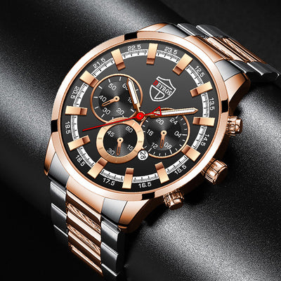 Reloj de Cuarzo Luminoso para Hombre - Elegancia Empresarial - Image 35
