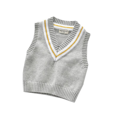 Chaleco Pullover de Punto para Niños - Prenda Base Versátil - Image 3