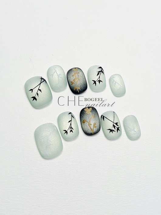 Uñas Postizas Cuadradas Cortas - Diseño Manicura de Verano - Image 9