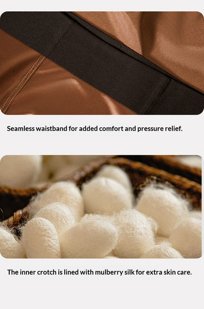 Calzoncillos Boxer Briefs de Seda de Hielo Satinada Antibacteriana para Hombre - Image 16