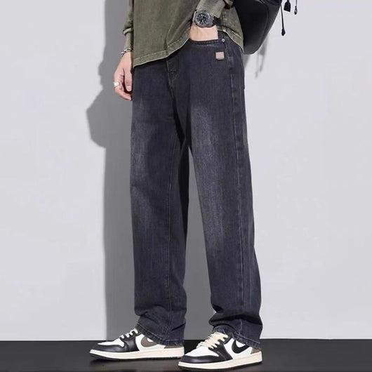 Pantalones Rectos Estilo Retro Americano con Forro Polar para Hombre - Image 8