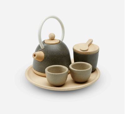 Juego de Té Clásico para Casa de Muñecas