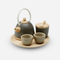 Juego de Té Clásico para Casa de Muñecas