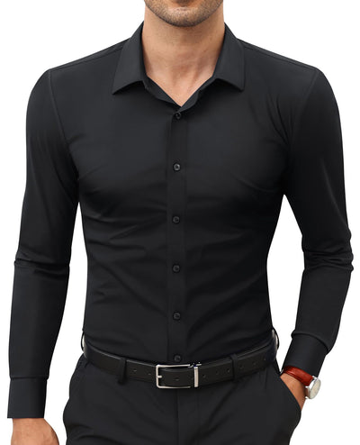 Camisa Elástica sin Planchado para Hombre - Image 8