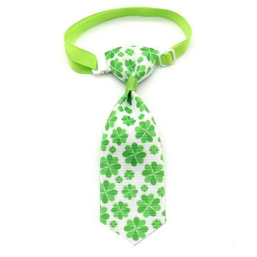 Corbata para Mascotas con Moño de Trébol de Cuatro Hojas - Día de San Patricio - Image 8