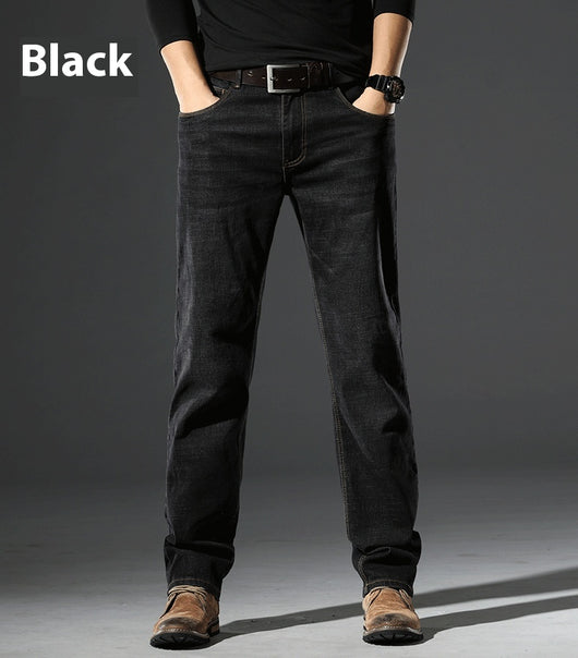 Jeans Rectos Elásticos para Hombre - Primavera Otoño Fit Cómodo - Image 22