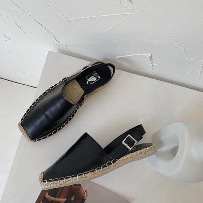 Sandalias Baotou Retro de Cuero Suave para Mujer - Zapatos Cómodos Estilo Pescador - Image 10