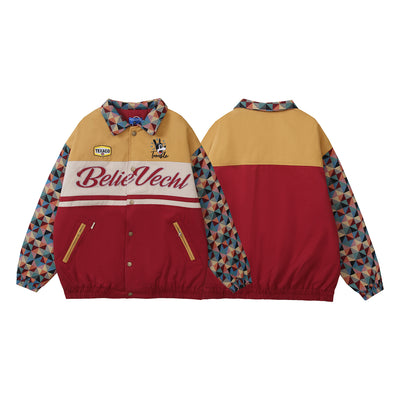 Chaqueta Polo Suelta Retro Americana con Cuello Clásico - Image 5