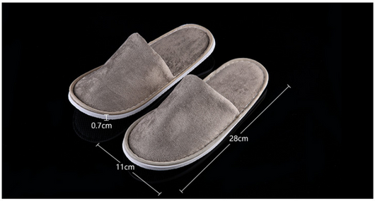 Pantuflas Acolchadas Reutilizables tipo Felpa para Hospedaje - Image 4