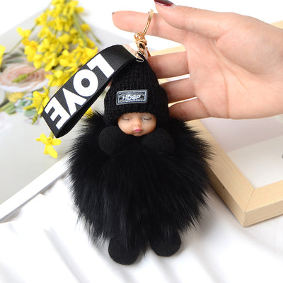 Dije Colgante de Bola de Pelaje de Zorro Real con Muñeca Durmiente - Image 24