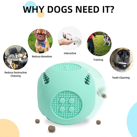 Juguete Interactivo de Silicona para Perros con Dispensador de Alimento - Image 2