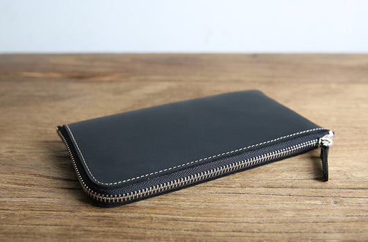 Billetera Minimalista de Cuero Genuino Crazy Horse - Diseño Ultra Delgado Hecho a Mano - Image 11