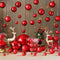 Bola de Navidad Roja Electrochapada - Adorno Colgante para Árbol
