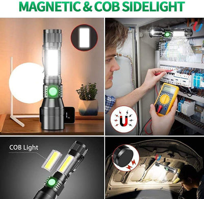 Linterna LED Multifunción con Carga USB y Imán Potente - Image 25