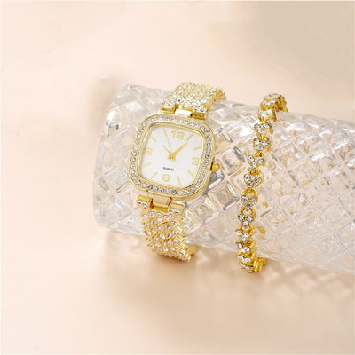 Reloj de Pulsera Cuadrado Diamante para Mujer - Lujo y Elegancia - Image 5