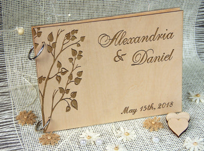 Libro de Firmas de Madera para Bodas - Image 7