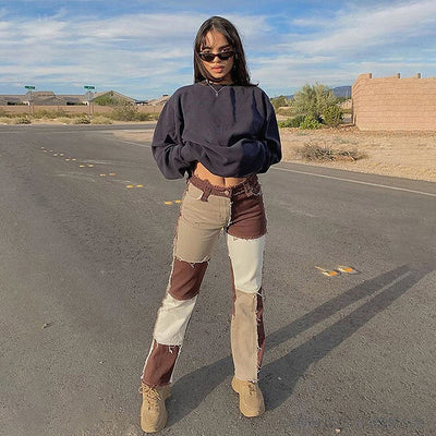 Pantalones Vaqueros Cintura Alta Efecto Reductor Estilo Casual - Image 2