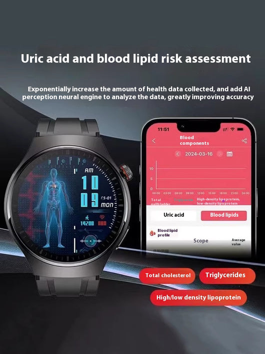 Pulsera Inteligente de Salud: Glucosa, ECG, Presión Arterial y Frecuencia Cardíaca - Image 3