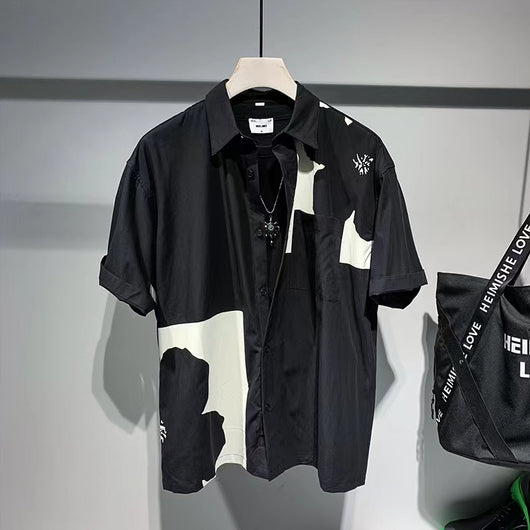 Camisa de Contraste Manga Corta para Hombre - Image 6
