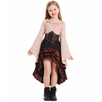 Vestido Halloween Asimétrico con Volantes y Cintura Alta - Image 3
