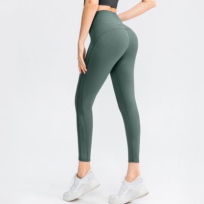 Leggings Yoga Tela Brocado Doble Cara Efecto Desnudo sin Marcas Visibles - Image 12