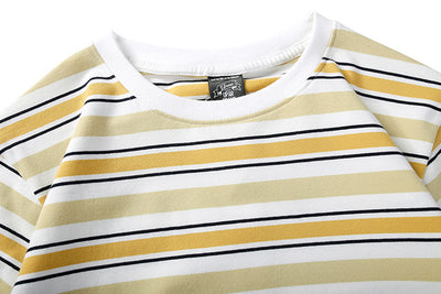 Playera de Rayas Contrastantes Manga Corta - Image 9
