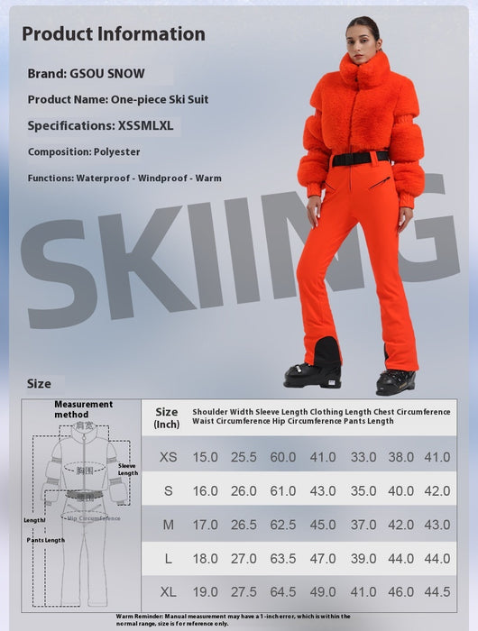 Traje de Esquí Integral para Mujer Térmico Impermeable - Image 7
