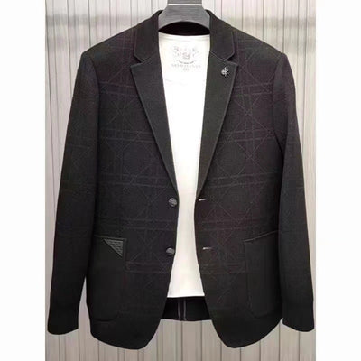 Suéter Tipo Saco Otoño-Invierno para Hombre con Textura Jacquard - Image 3