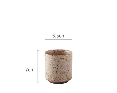 Taza de Té Retro en Cerámica Artesanal - Juego de Vajilla Vintage - Image 11