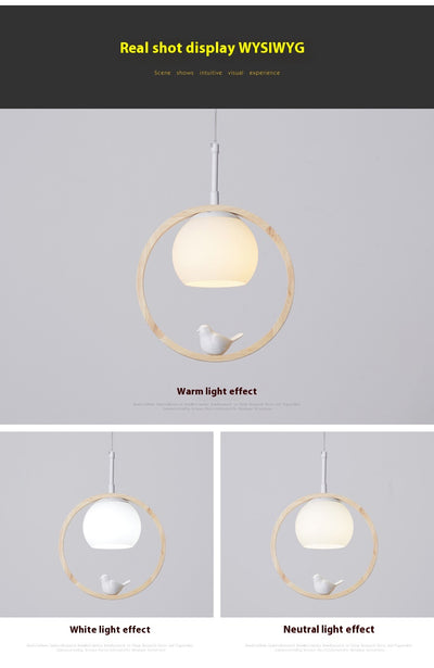 Lámpara Colgante Nórdica de Madera Maciza - Diseño Moderno para Escaleras - Image 10