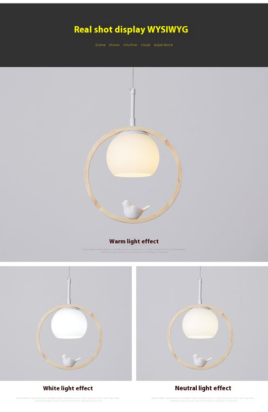 Lámpara Colgante Nórdica de Madera Maciza - Diseño Moderno para Escaleras - Image 10