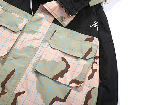 Chaqueta Casual de Patchwork Camuflado con Múltiples Bolsillos - Image 4