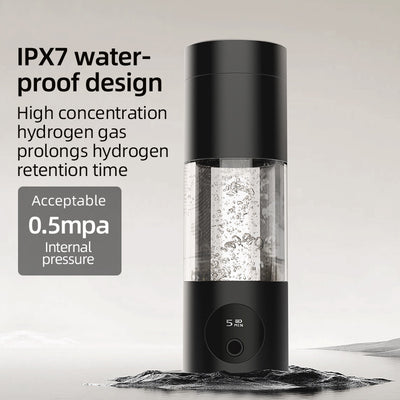 Vaso Generador de Agua Hidrogenada con Separación Hidrógeno-Oxígeno - Image 2