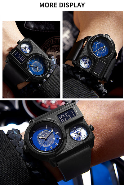 Reloj Deportivo Casual para Hombre con Esfera Grande y Correa de Cuero - Image 14