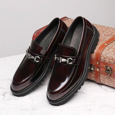 Zapatos Gommino con Hebilla Horse Street en Cuero Japonés Pulido para Hombre - Image 29