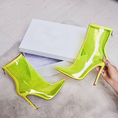 Botas Stiletto Transparentes con Cierre Posterior para Mujer - Image 4