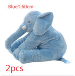 Pink 60cm and yellow 40cm elephant plush dolls, soft comfort pillows for babies and kids. - Image 54
