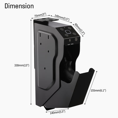 Caja Fuerte para Armas de Fuego con Cerradura de Combinación y Llave - Image 4