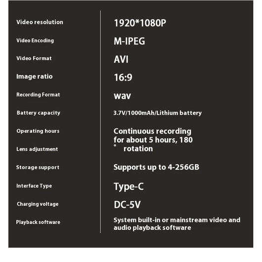 Cámara HD con Clip Magnético Portátil para Grabación - Image 10