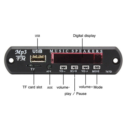 Placa Decodificadora Bluetooth MP3 con Radio FM - Image 11