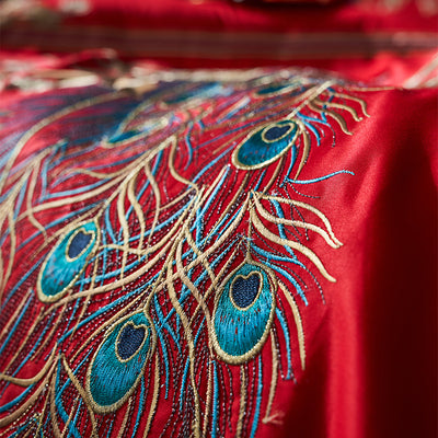 Juego de Bodas de 4 Piezas en Algodón Pima con Bordados - Image 5