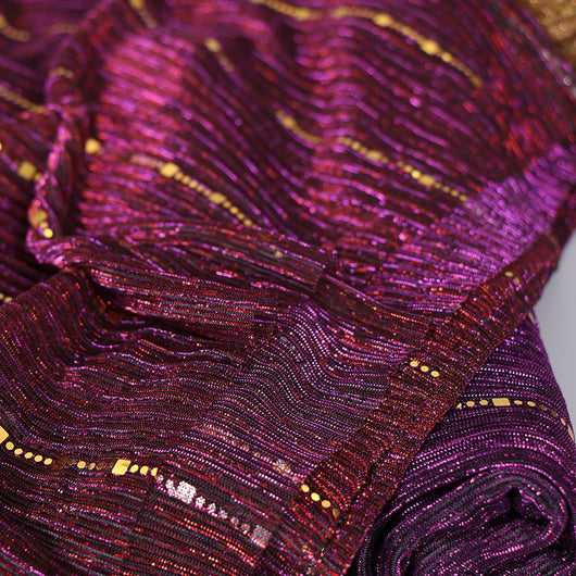 Pañuelo de Seda con Lentejuelas Brillantes para Mujer - Image 35