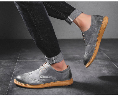 Zapatos Formales de Cuero Genuino para Hombre - Diseño Retro con Cordones - Image 19