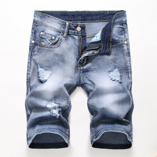 Shorts de Mezclilla Elástica para Hombre - Estilo Moderno - Image 2
