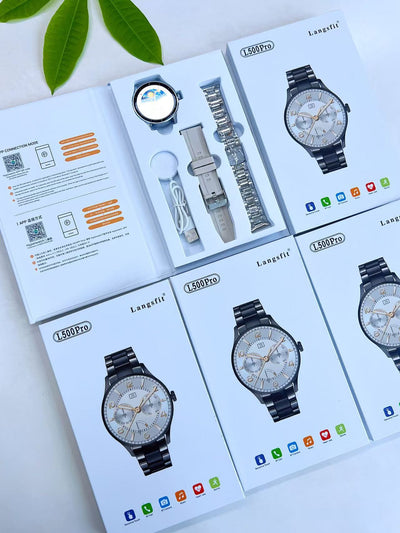 Reloj Deportivo Bluetooth con Doble Correa de Acero Inoxidable Pulido - Image 9