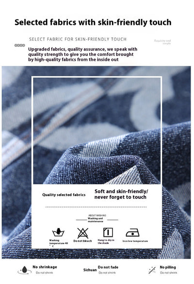 Chaqueta Denim Oversized Estilo Coreano con Costuras Artesanales para Hombre - Image 17
